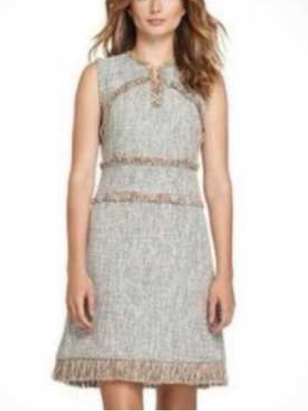 18 Tory Burch Natalya Tweed Dress (In Navy)